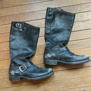 Frye Veronica Slouch Boot Size 8.5 Distressed